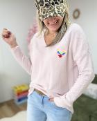 Pull Gaetan rose pale