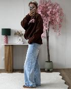 Sweat Brooklyn marron rose