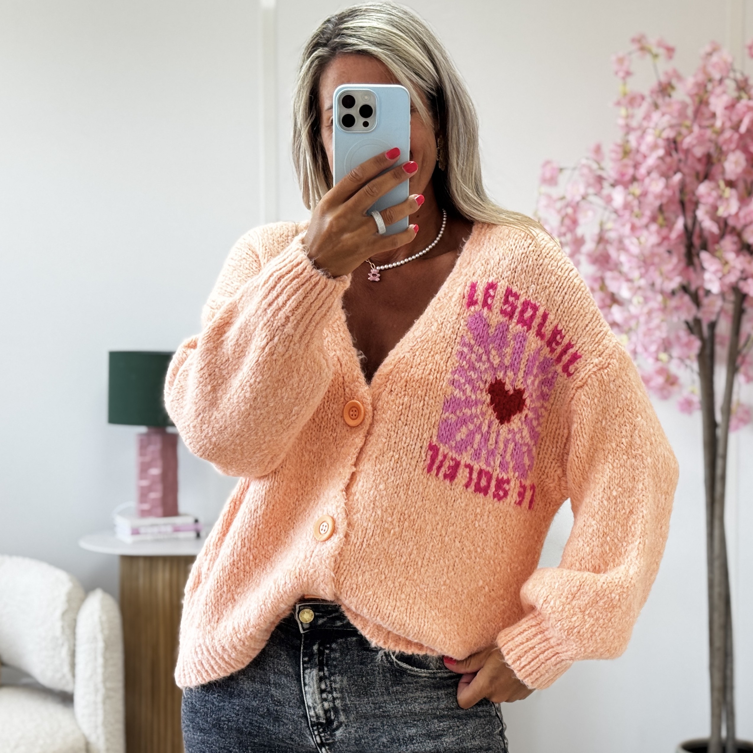Gilet Soleil saumon