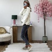 Pull la tete dans les etoiles beige
