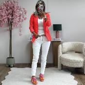 Blazer Louna corail fluo