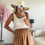 Robe 2 en 1 camel