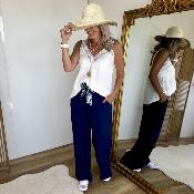 Pantalon Paula marine