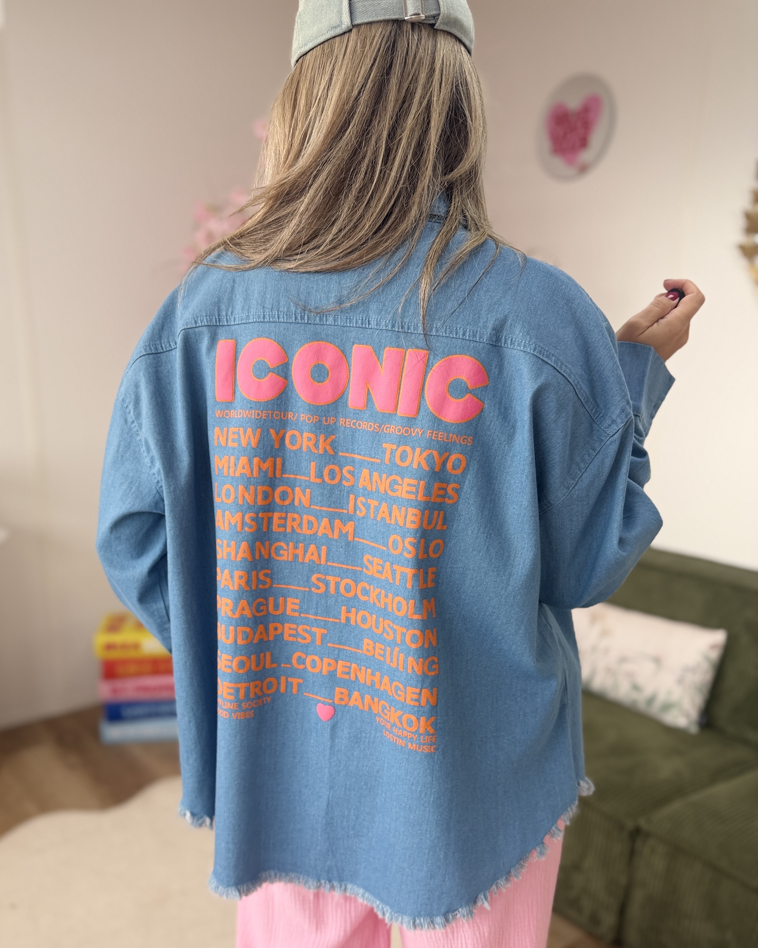 Chemise en jeans oversize