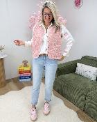 Gilet Audrey rose