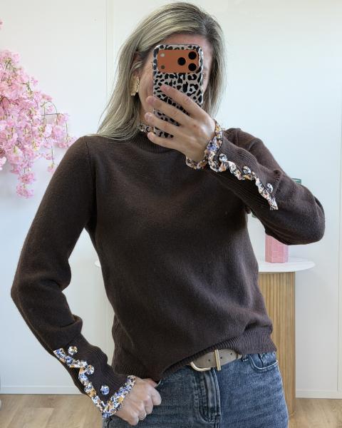 Pull Agathe chocolat