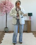 Manteau reversible kaki