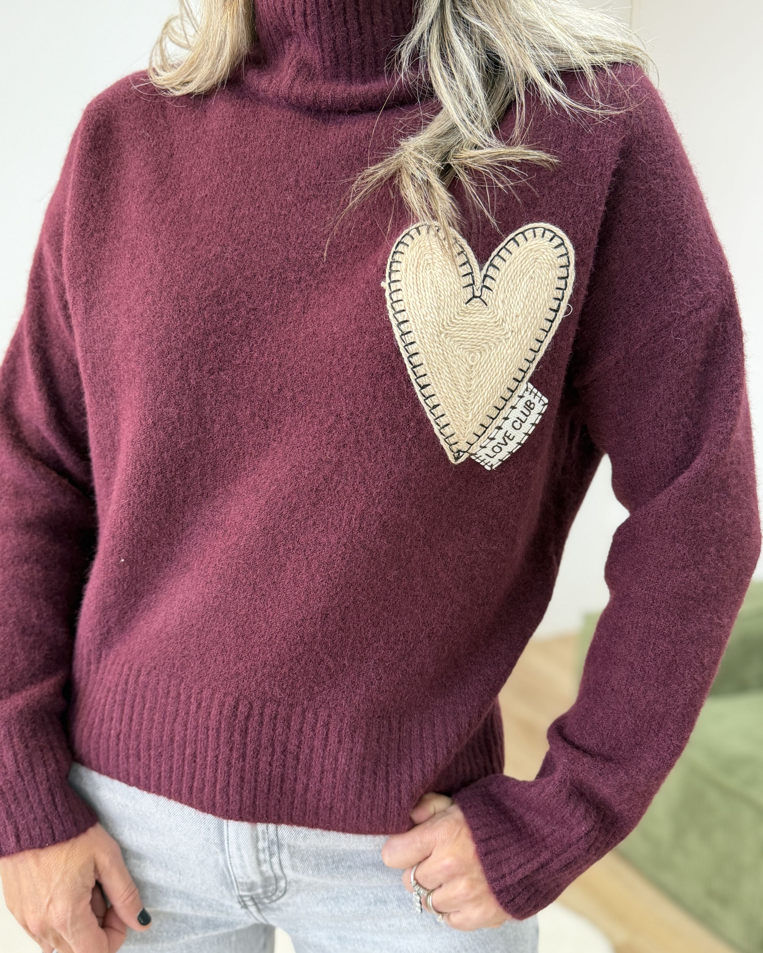 Pull Lily bordeaux