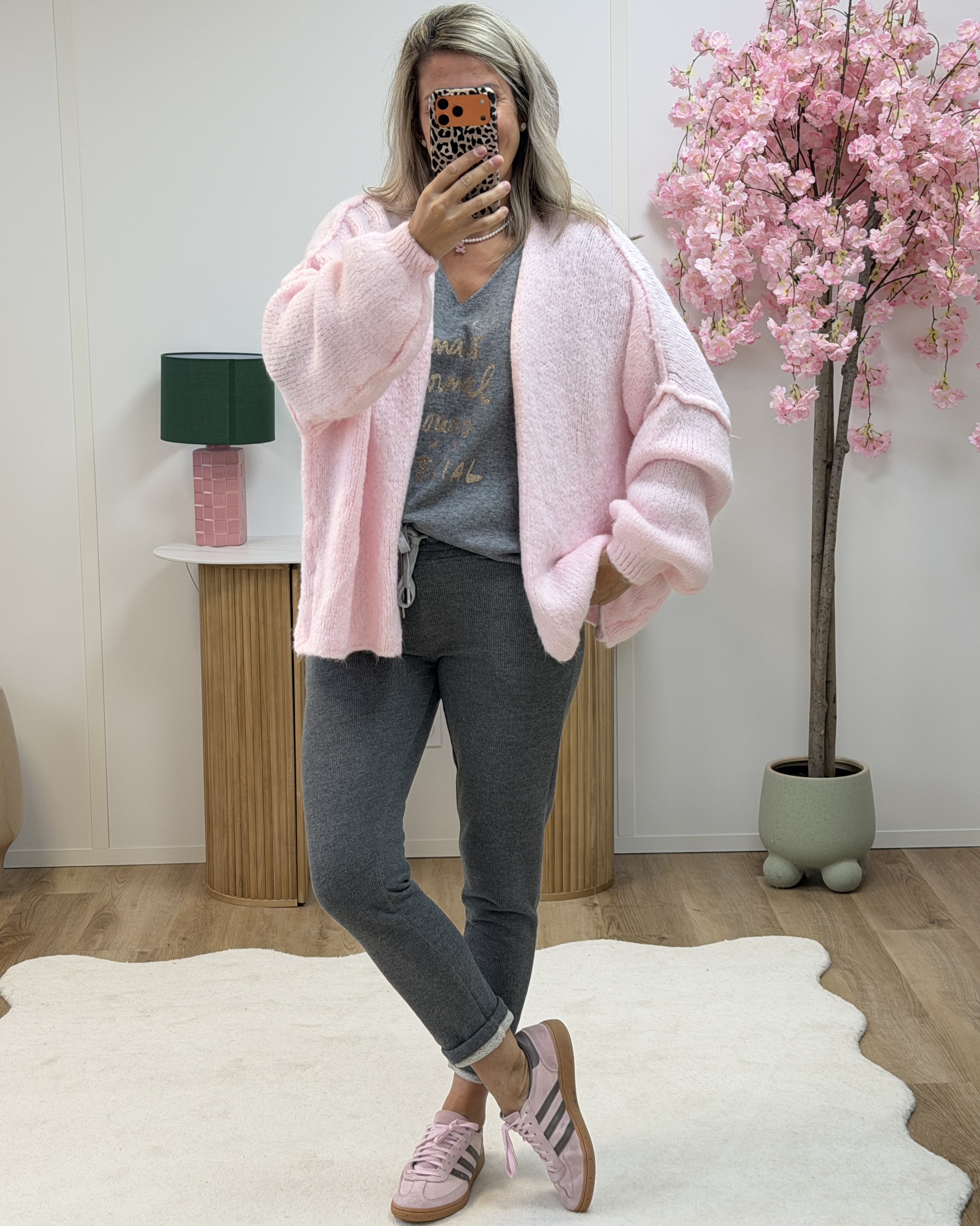 Gilet Alex rose clair