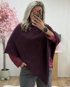 Poncho bordeaux