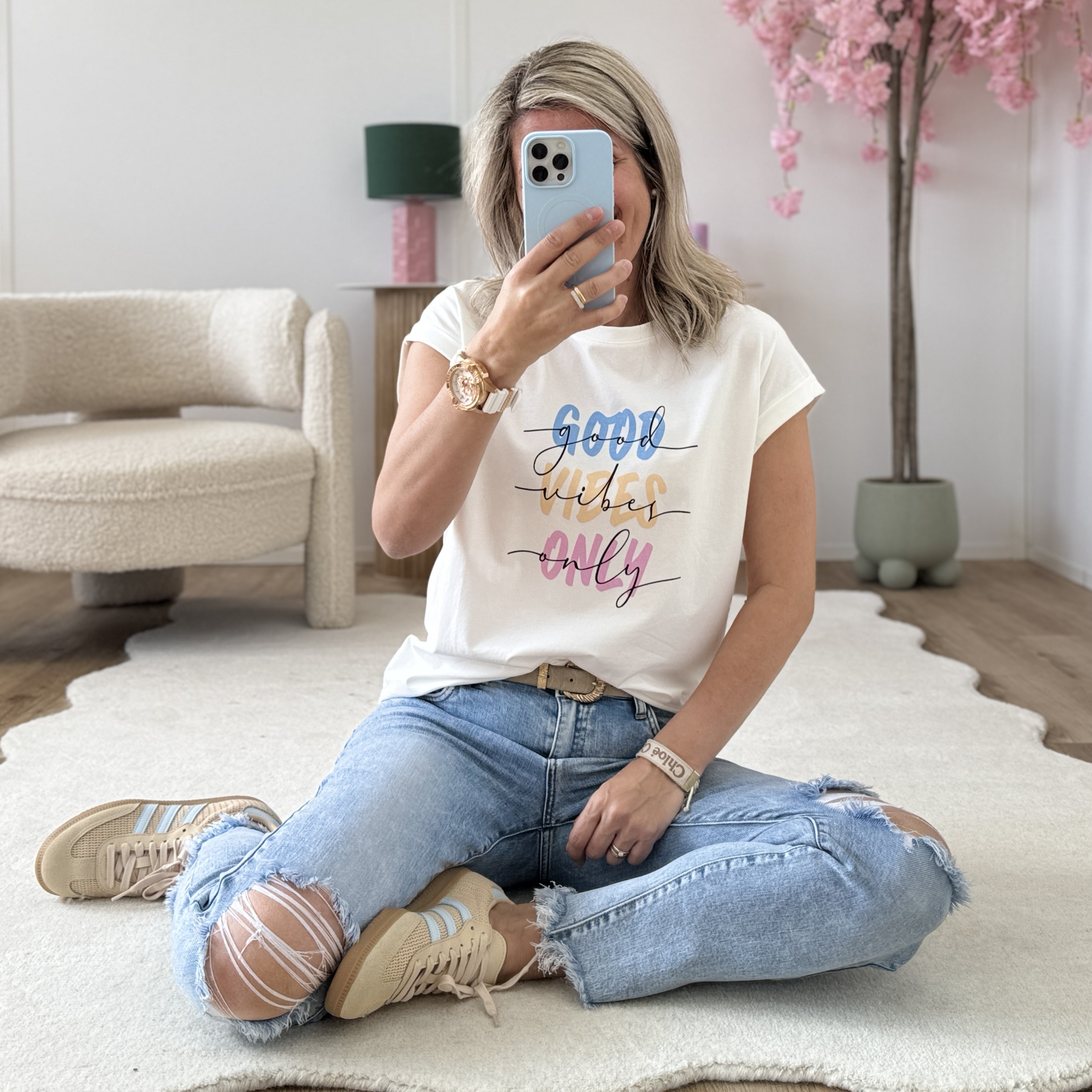 Tee shirt good vibes only