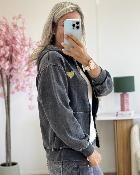 Gilet Sweat coeur doré