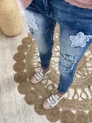 Jeans patch (taille grand)