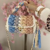 Sac Saliha jaune rose violet