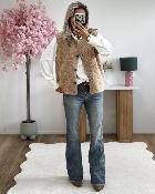 Gilet Noam camel