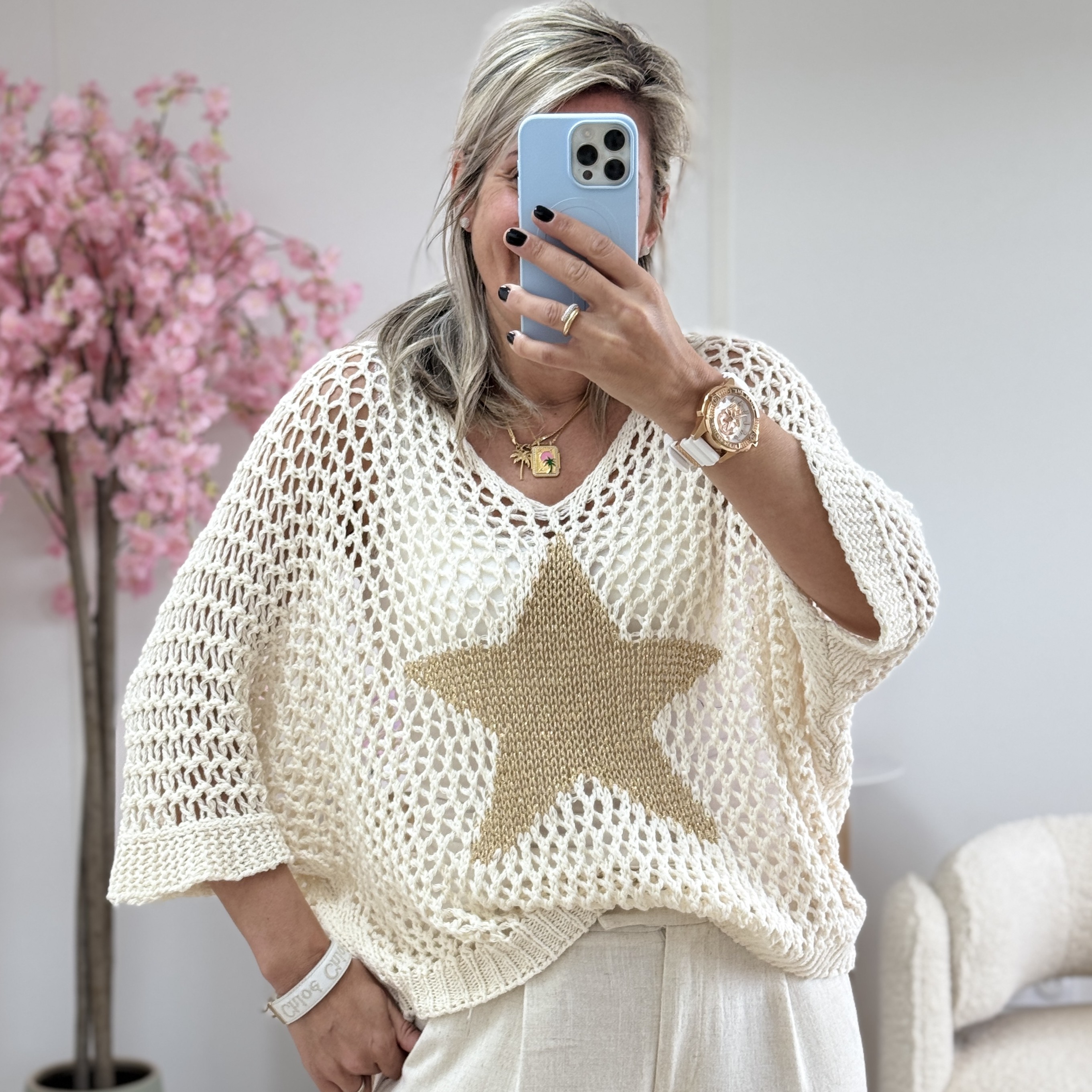 Pull star ecru