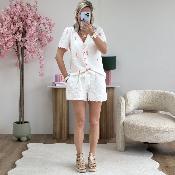 Short en broderie anglaise