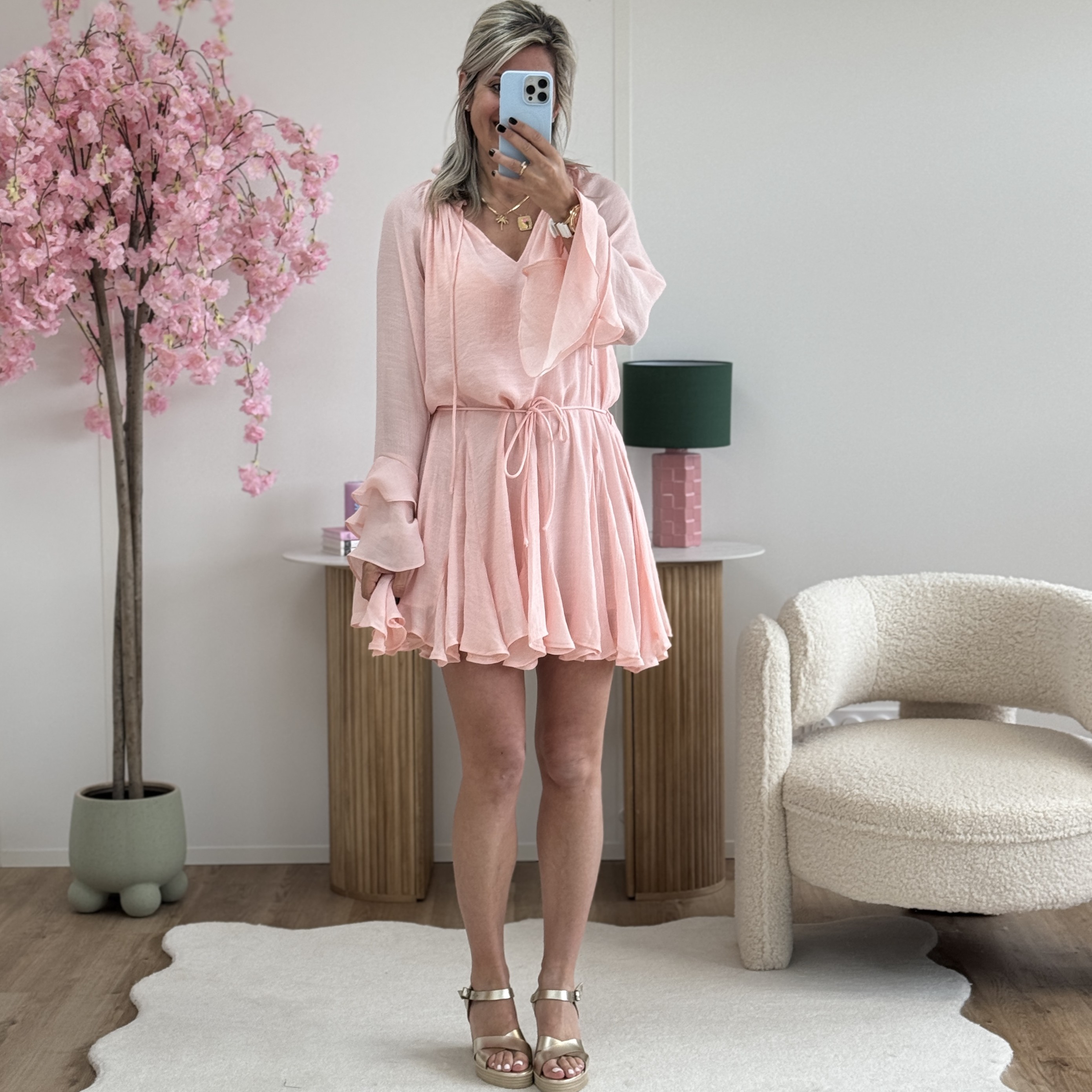 Robe Celestine rose