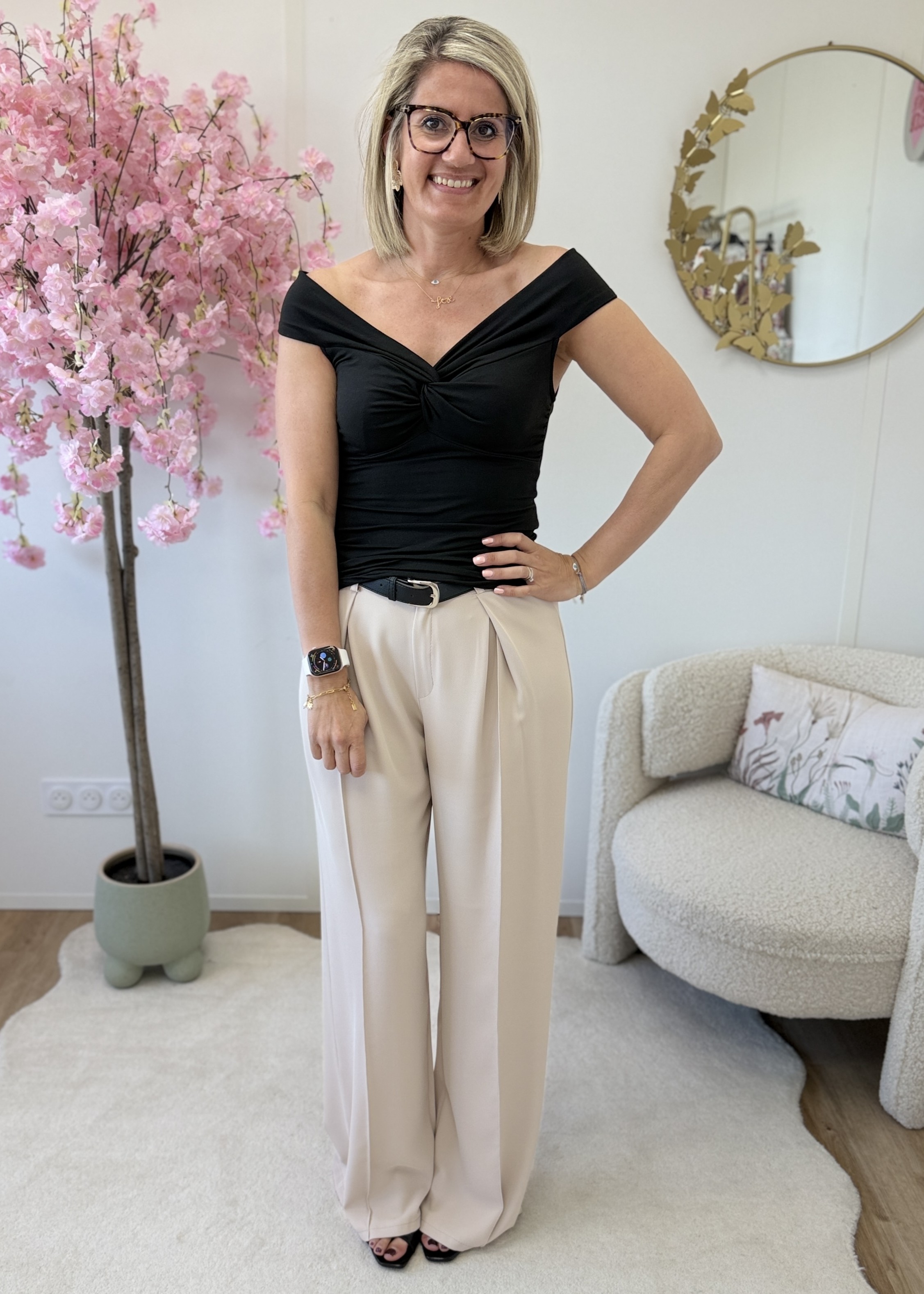 Pantalon Maelle beige