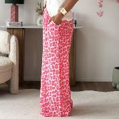 Pantalon Brice blanc rose