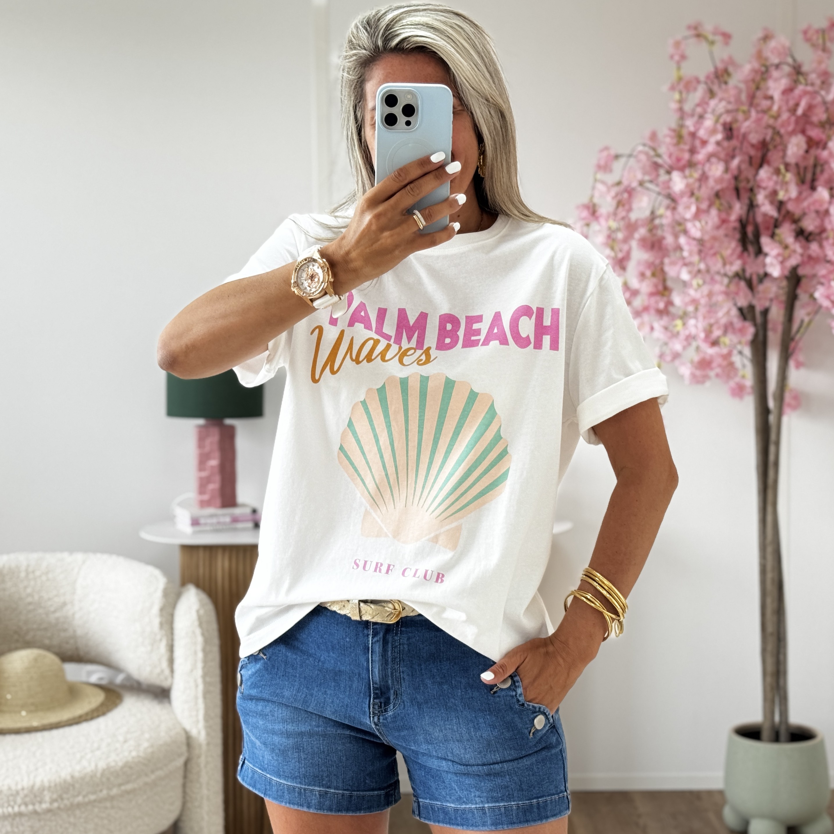 Tee shirt Palm waves