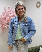 Veste en jeans Palmiers