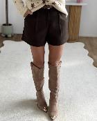 Short Cleo marron