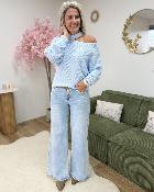 Pull nid d abeille ciel