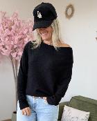 Pull chauve souris noir