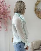 Blouse Cruz vert d eau