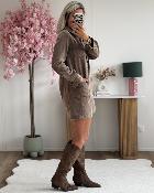 Robe Brenda chocolat