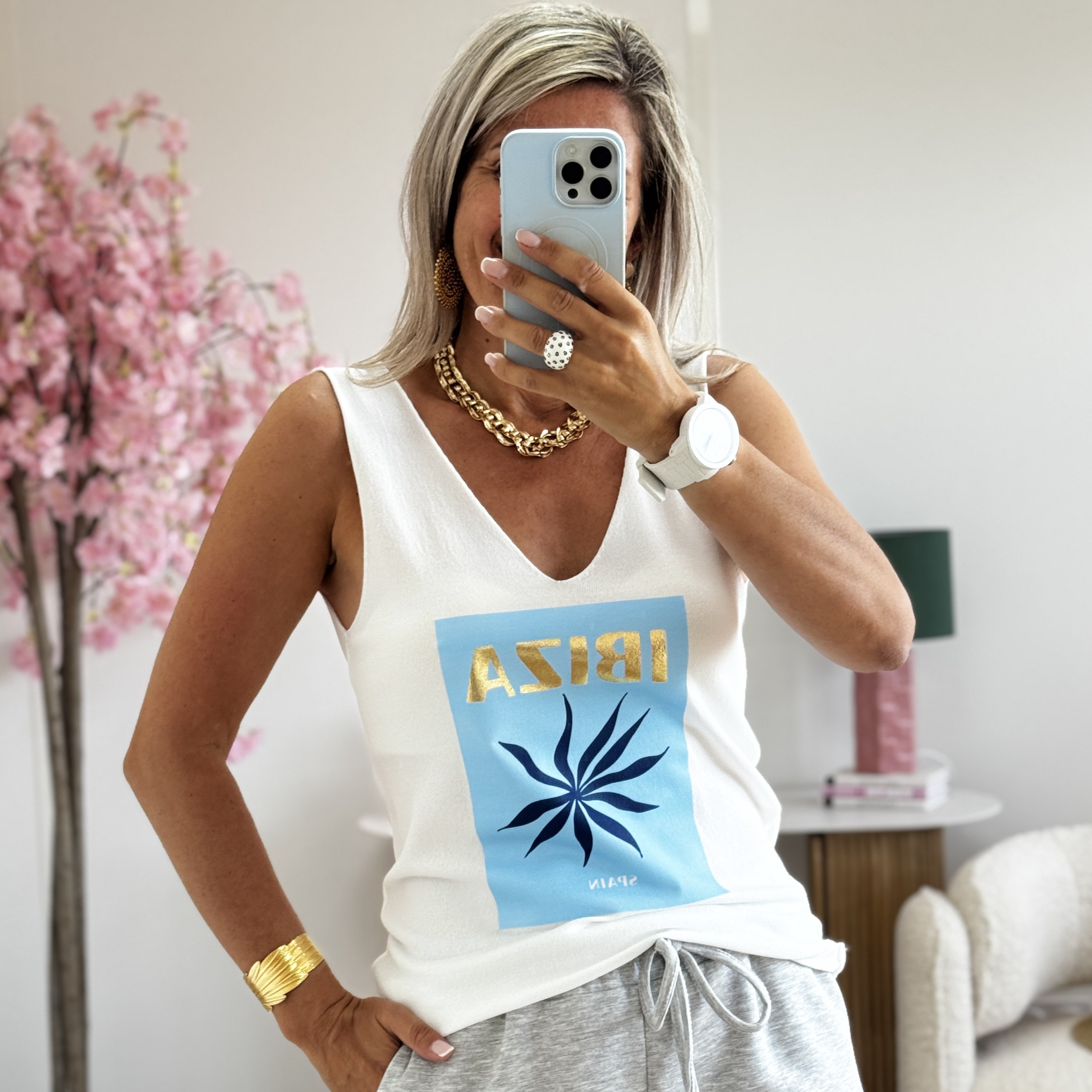 Debardeur Ibiza bleu