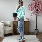 Sweat cherie turquoise