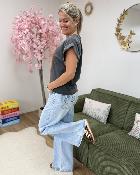 Tee shirt ciao bella gris