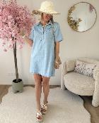 Robe Eden jeans bleue