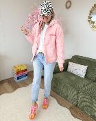 Gilet sweat Iconic rose