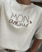 Pull Mon Amour blanc