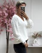 Pull William blanc