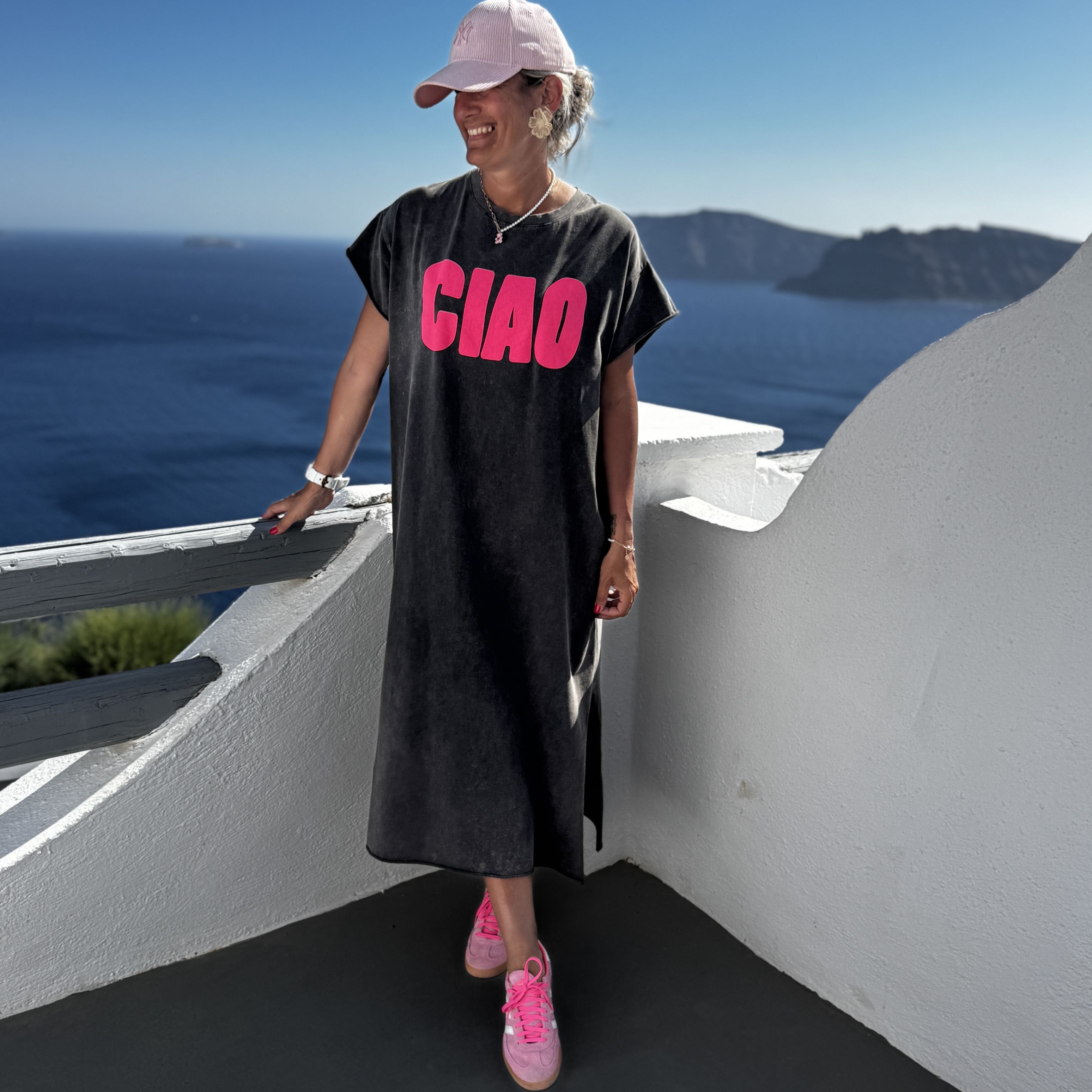 Robe tee shirt Ciao grise