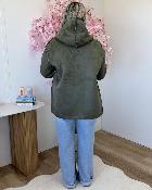 Manteau reversible kaki