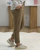 Chino velours camel