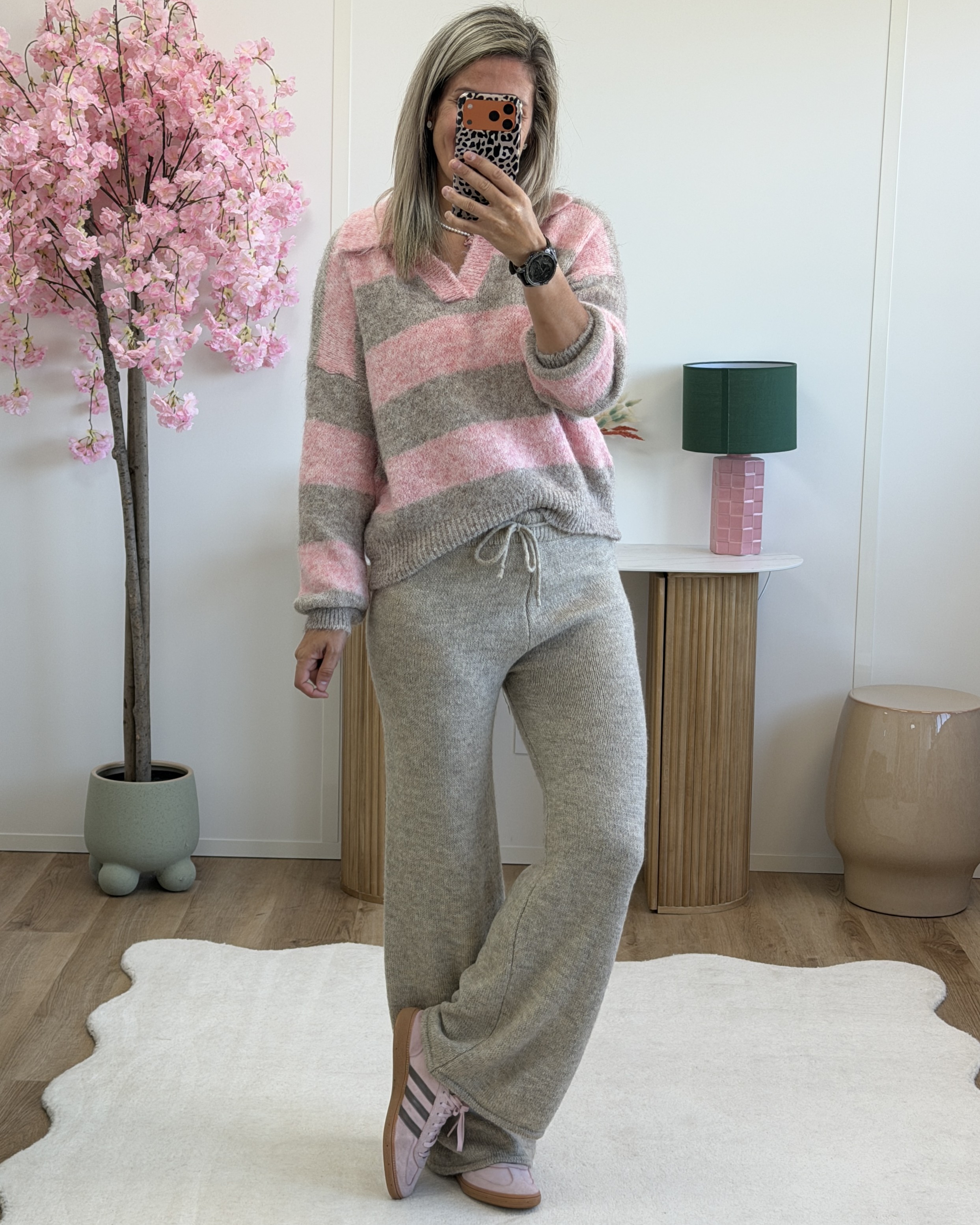Pantalon cocooning beige
