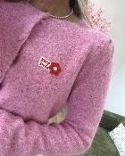 Gilet keep smile rose