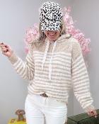 Sweat en maille beige