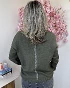 Pull mlle en leopard kaki