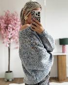 Pull Gaetane gris