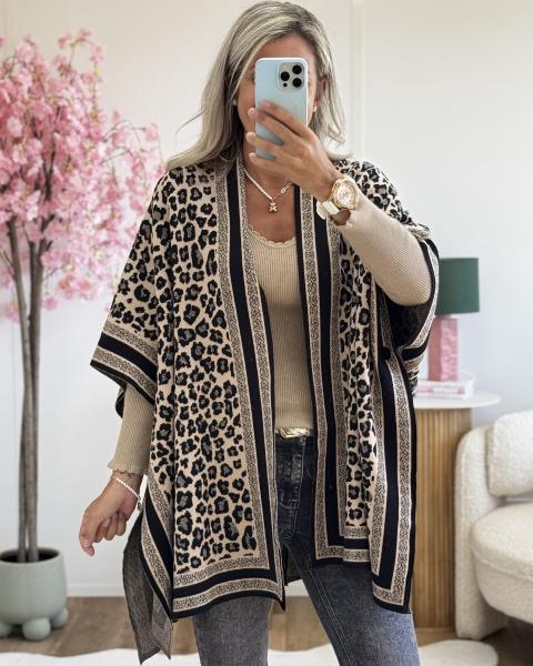 Gilet poncho leo