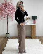 Pantalon à pince taupe
