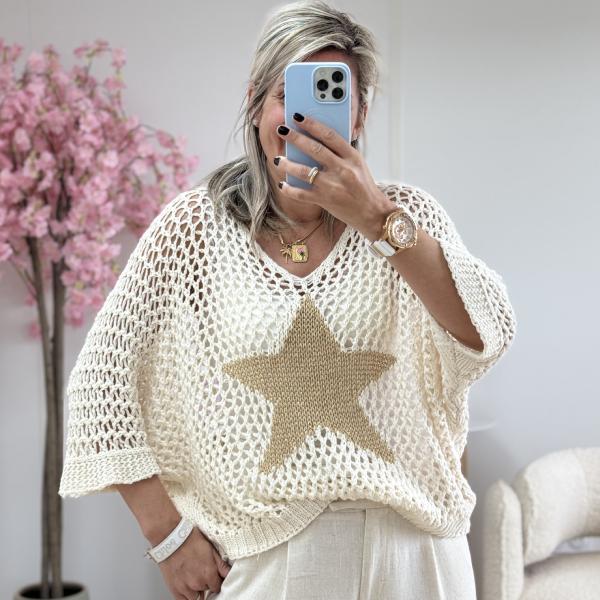 Pull star ecru