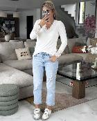 Sous pull dentelle blanc